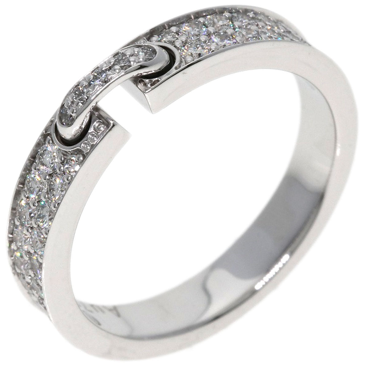 Chaumet Lien Evidence Pavé Diamond #47 Ring K18 White Gold Ladies [Used]