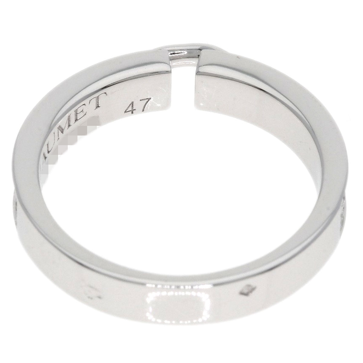 Chaumet Lien Evidence Pavé Diamond #47 Ring K18 White Gold Ladies [Used]