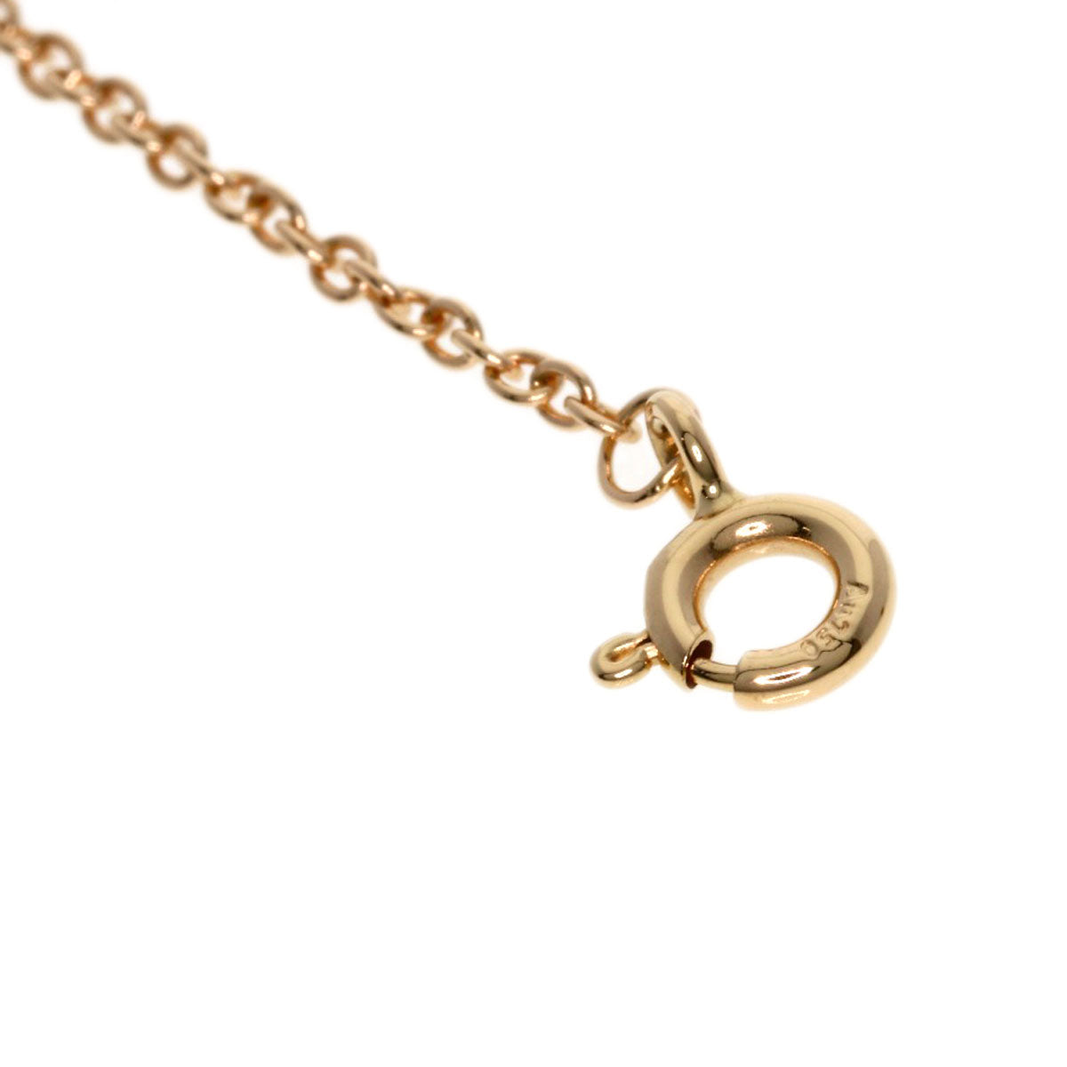 TIFFANY&Co. T Smile Small Diamond Bracelet K18 Pink Gold Ladies [Used]