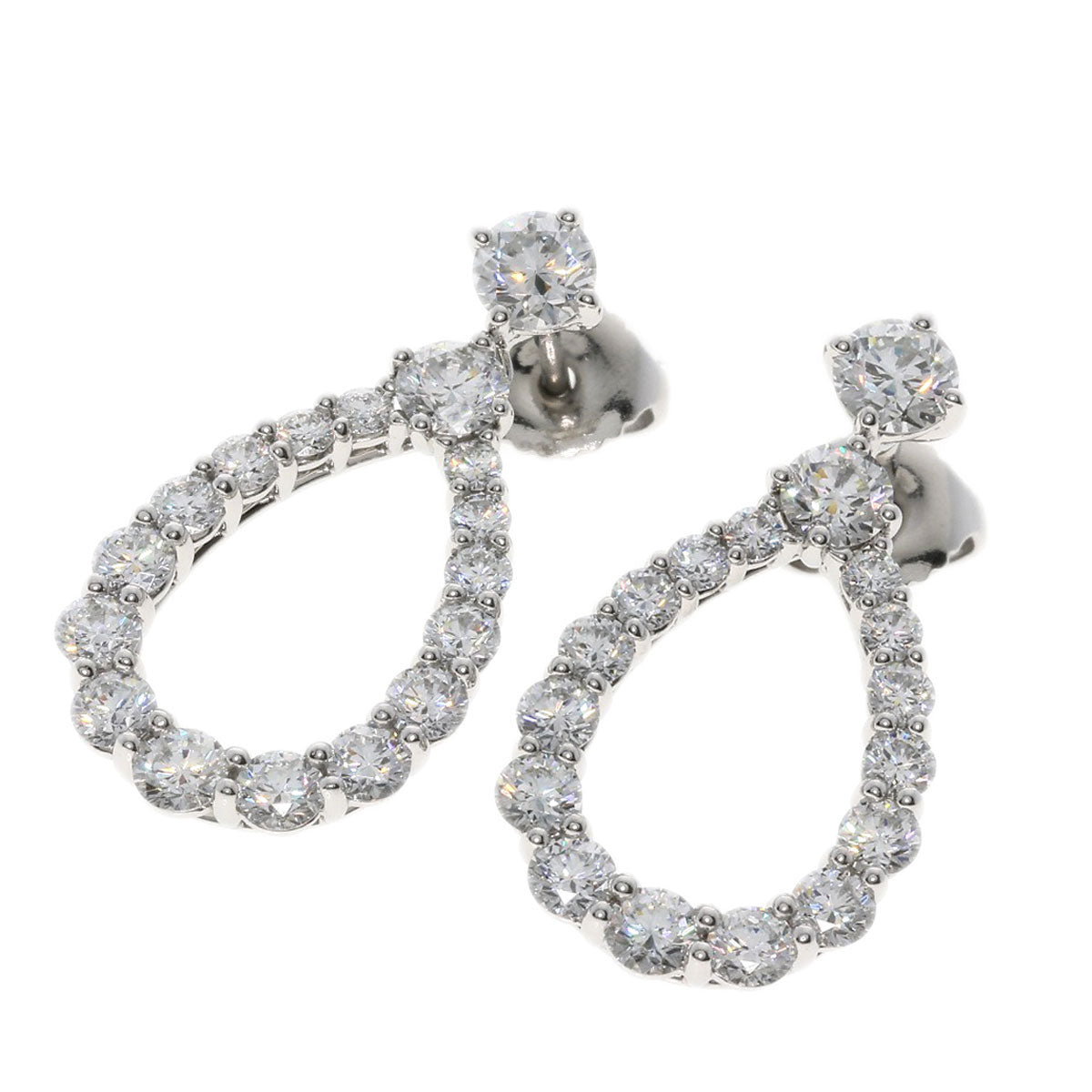 HARRY WINSTON Loop Extra Large Diamond earring Platinum PT950 Ladies [Used]