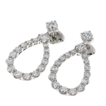 HARRY WINSTON Loop Extra Large Diamond earring Platinum PT950 Ladies [Used]