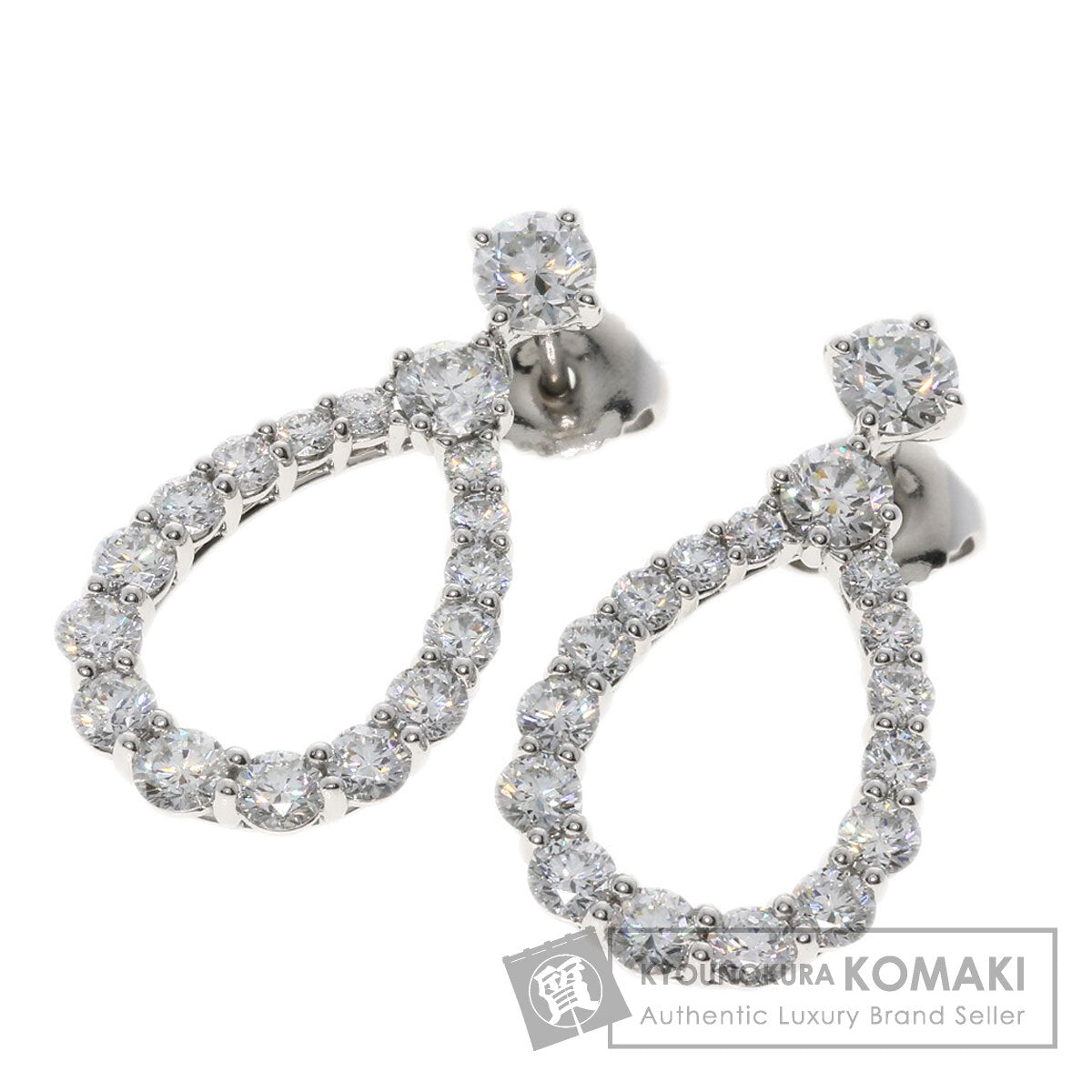 HARRY WINSTON Loop Extra Large Diamond earring Platinum PT950 Ladies [Used]
