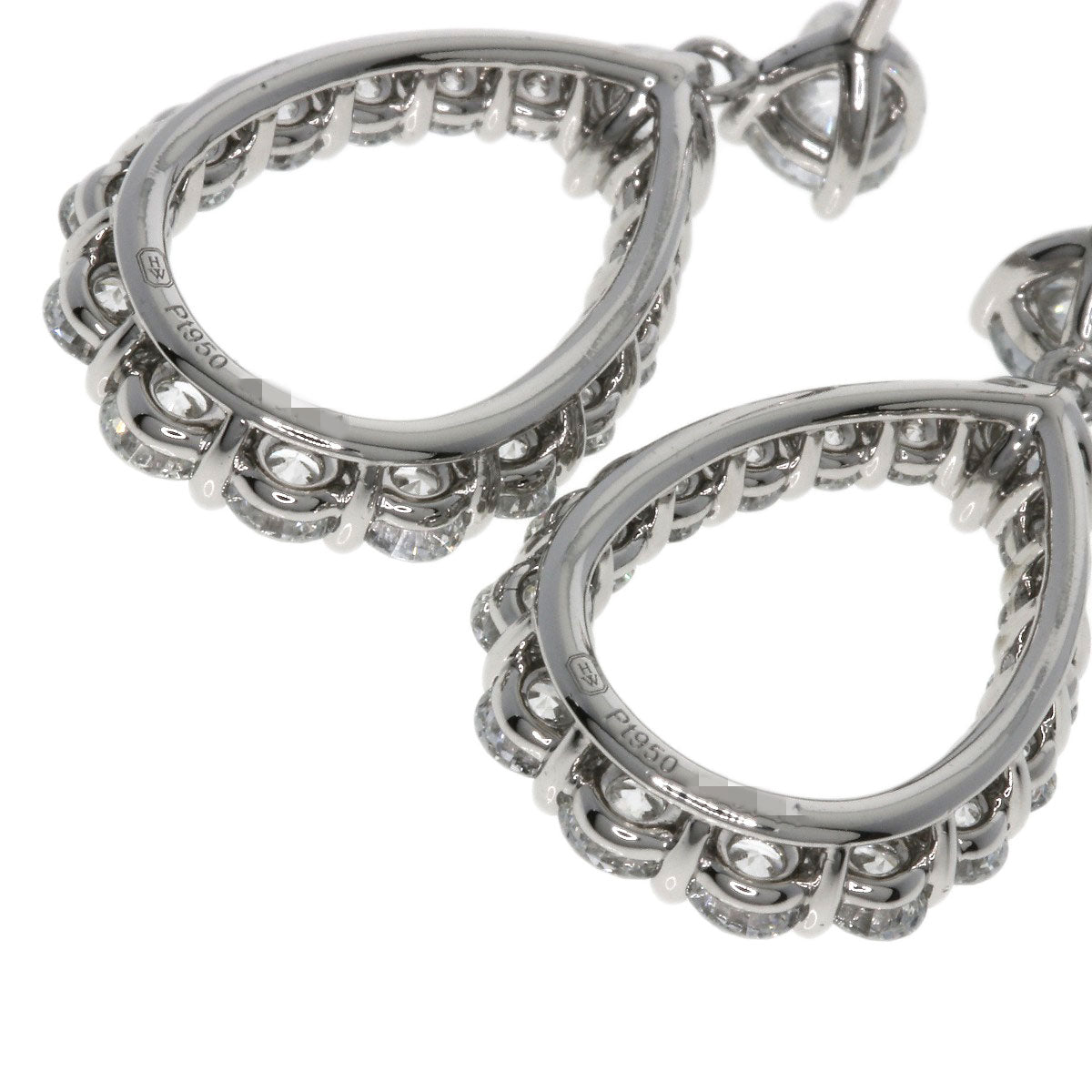 HARRY WINSTON Loop Extra Large Diamond earring Platinum PT950 Ladies [Used]
