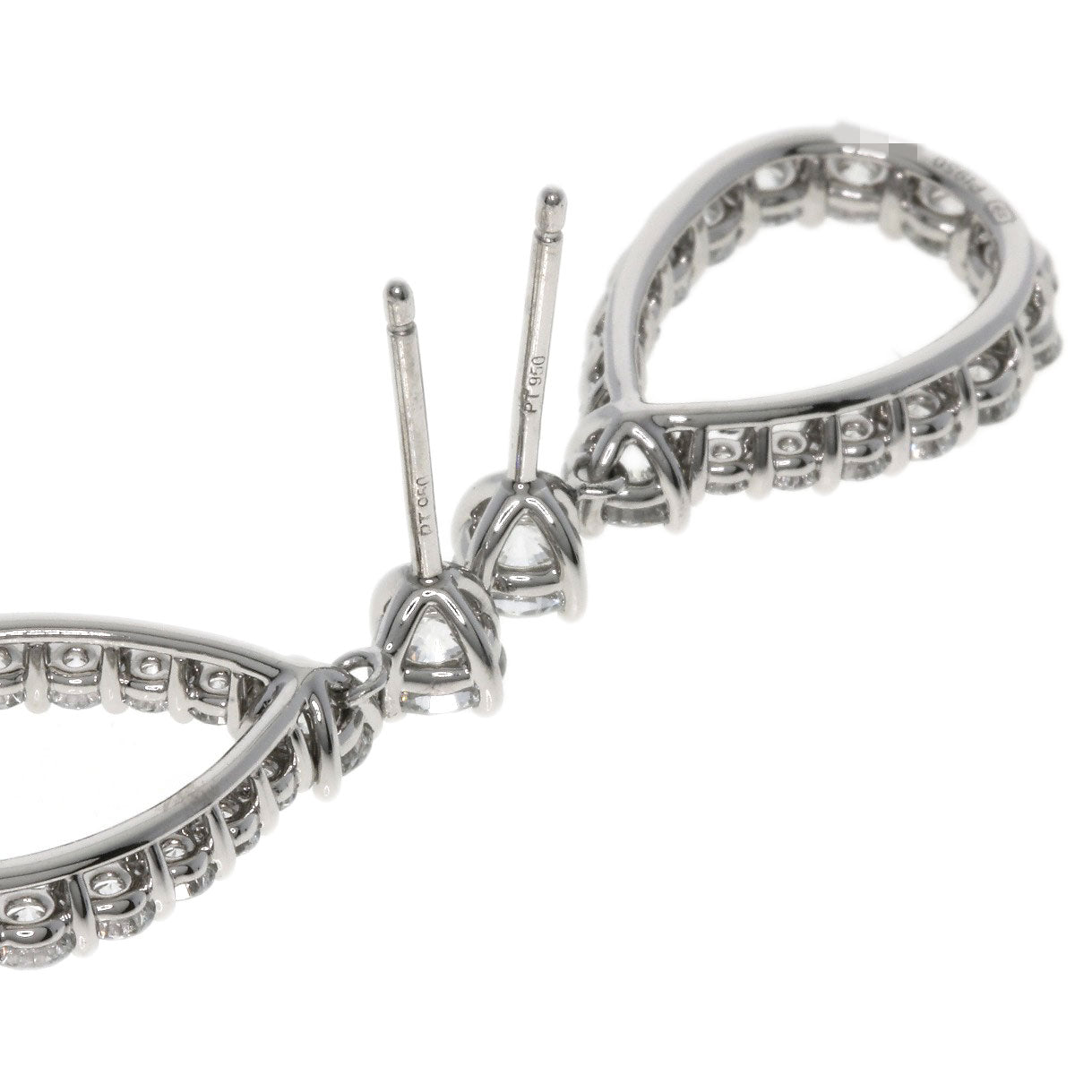 HARRY WINSTON Loop Extra Large Diamond earring Platinum PT950 Ladies [Used]