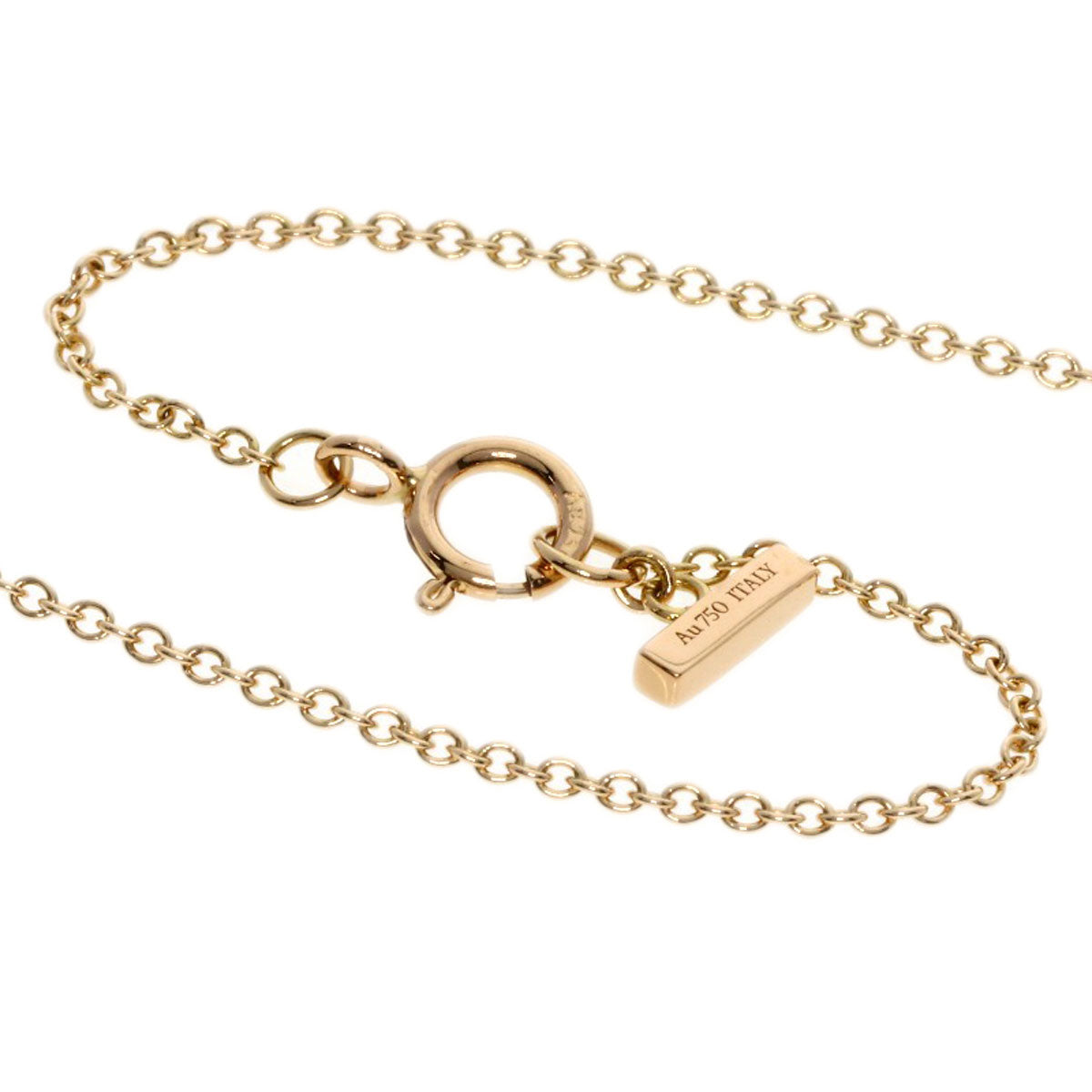 TIFFANY&Co.   Necklace T TWO Diamond Pink Opal Circle K18 Pink Gold Ladies
