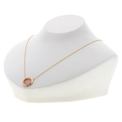 TIFFANY&Co.   Necklace T TWO Diamond Pink Opal Circle K18 Pink Gold Ladies