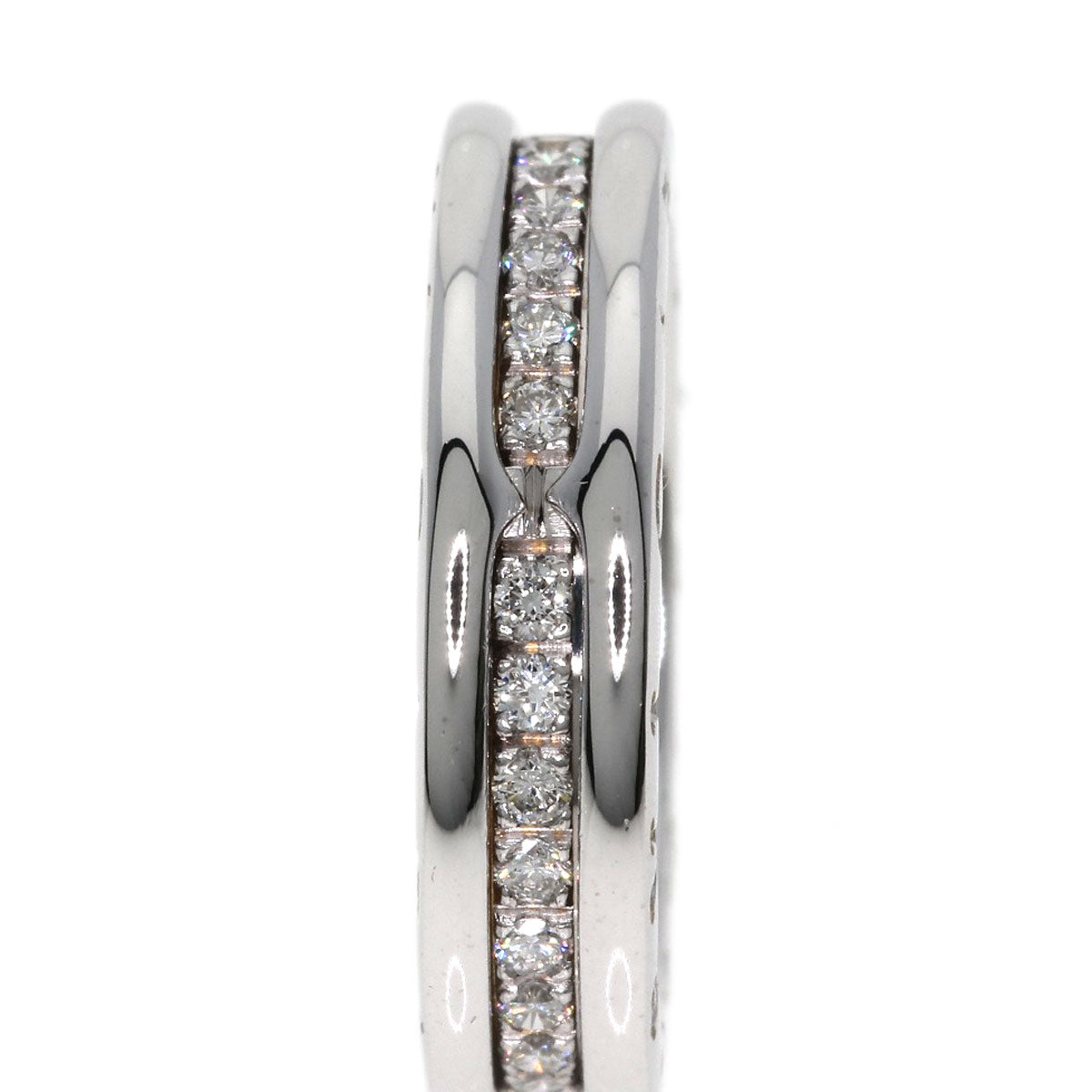 BVLGARI B-zero1 B-zero1 1 band Diamond #49 Ring K18 White Gold Ladies [Used]