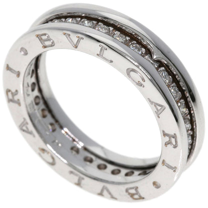 BVLGARI B-zero1 B-zero1 1 band Diamond #49 Ring K18 White Gold Ladies [Used]