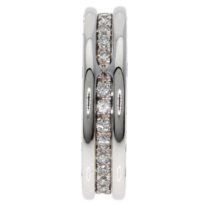 BVLGARI B-zero1 B-zero1 1 band Diamond #49 Ring K18 White Gold Ladies [Used]