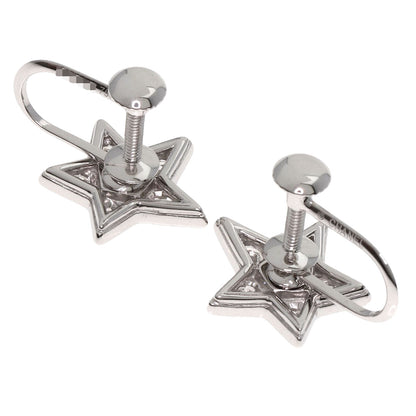 CHANEL Comet Diamond Earring K18 White Gold Ladies [Used]