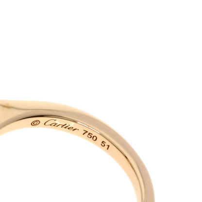 CARTIER Indian Mystery Smoky Quartz Diamond #51 Ring K18 Pink Gold Ladies [Used]