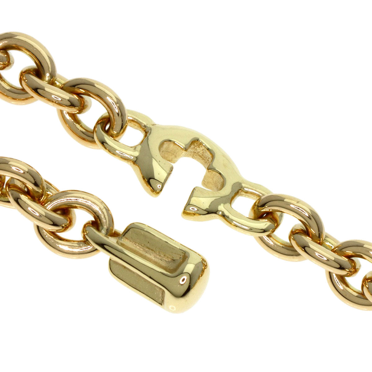 BVLGARI BVLGARI BVLGARI Lapis Lazuli & Azure stone Key Chain key ring K18 Yellow Gold Ladies [Used]