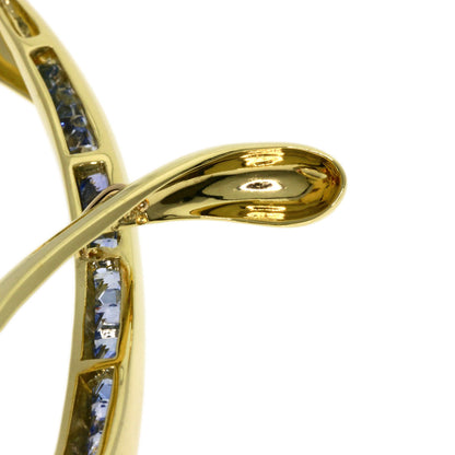 Jeunet sapphire Pendant top K18 Yellow Gold Ladies [Used]