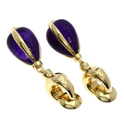 Pomellato Amethyst Earring K18 Yellow Gold Ladies [Used]