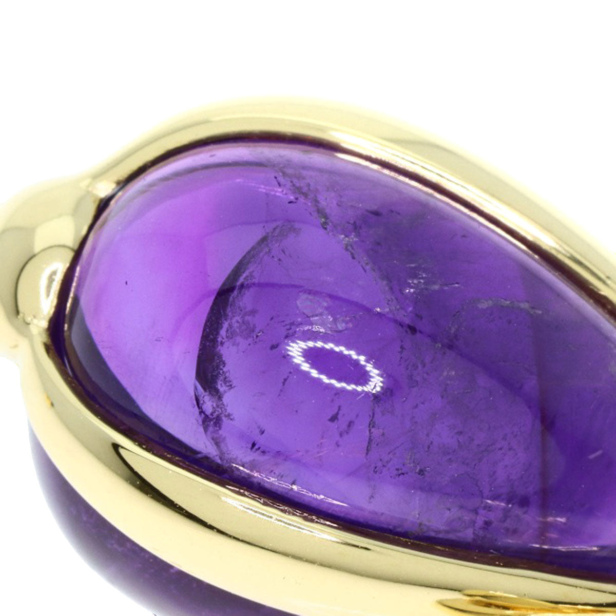 Pomellato Amethyst Earring K18 Yellow Gold Ladies [Used]