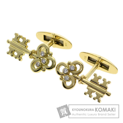 CORUM Key motif Diamond cuffs K18 Yellow Gold mens [Used]