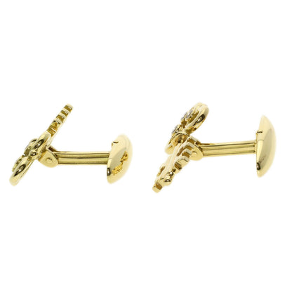 CORUM Key motif Diamond cuffs K18 Yellow Gold mens [Used]
