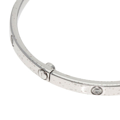 CARTIER LOVE Bracelets SM Full Diamond #16 No Driver Bracelet K18 White Gold Ladies [Used]