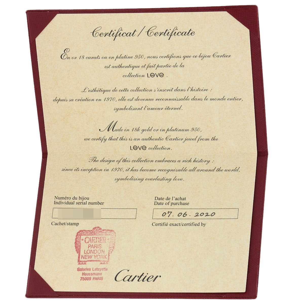 CARTIER LOVE Bracelets SM Full Diamond #16 No Driver Bracelet K18 White Gold Ladies [Used]