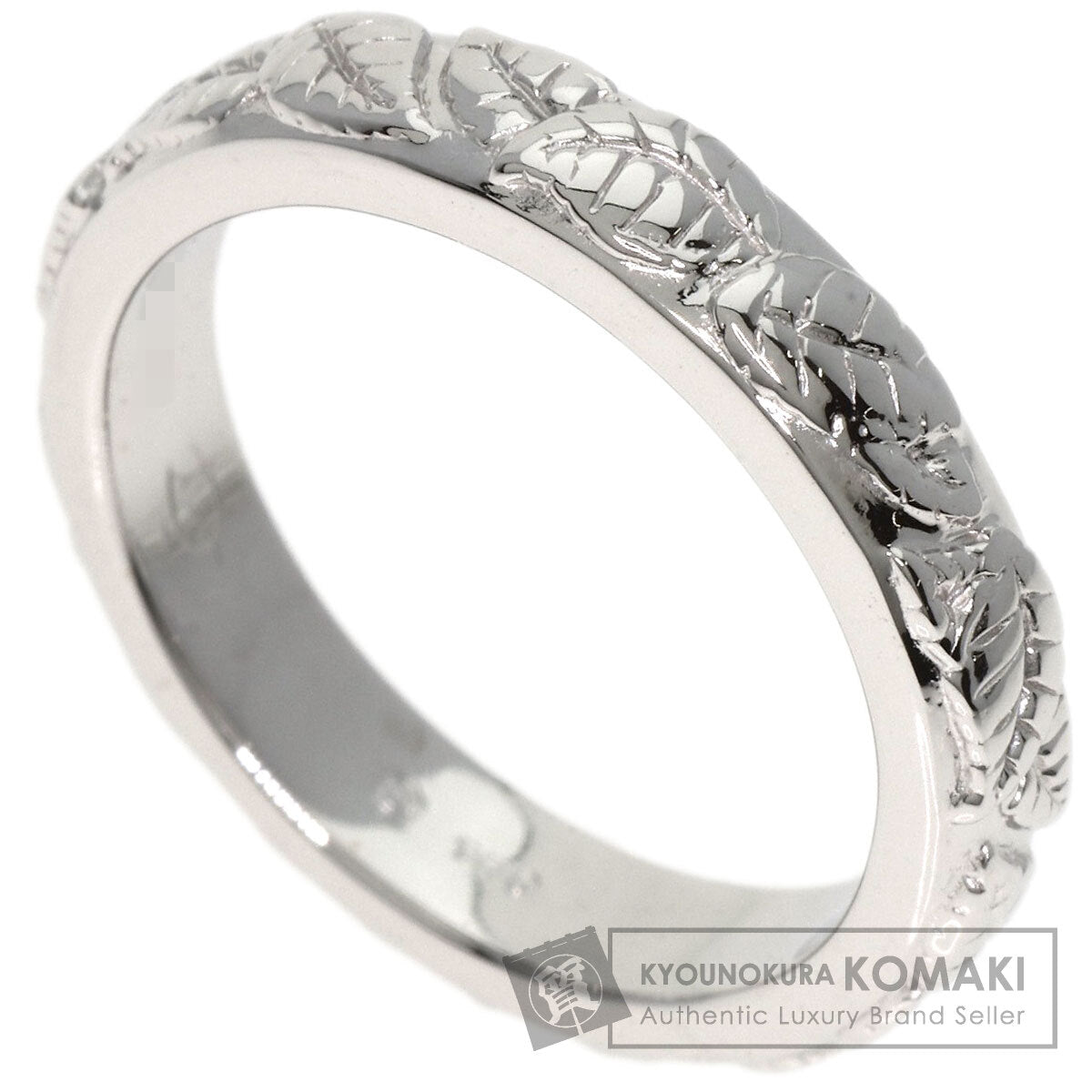 Carrera y Carrera Leaf motif Ring K18 White Gold Ladies [Used]