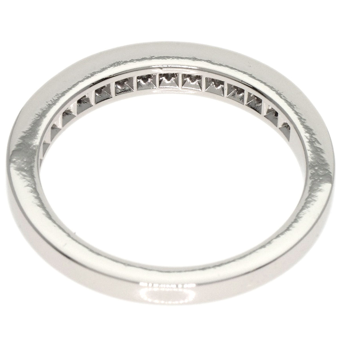 TIFFANY&Co. Half Eternity Diamond Ring Platinum PT950 Ladies [Used]