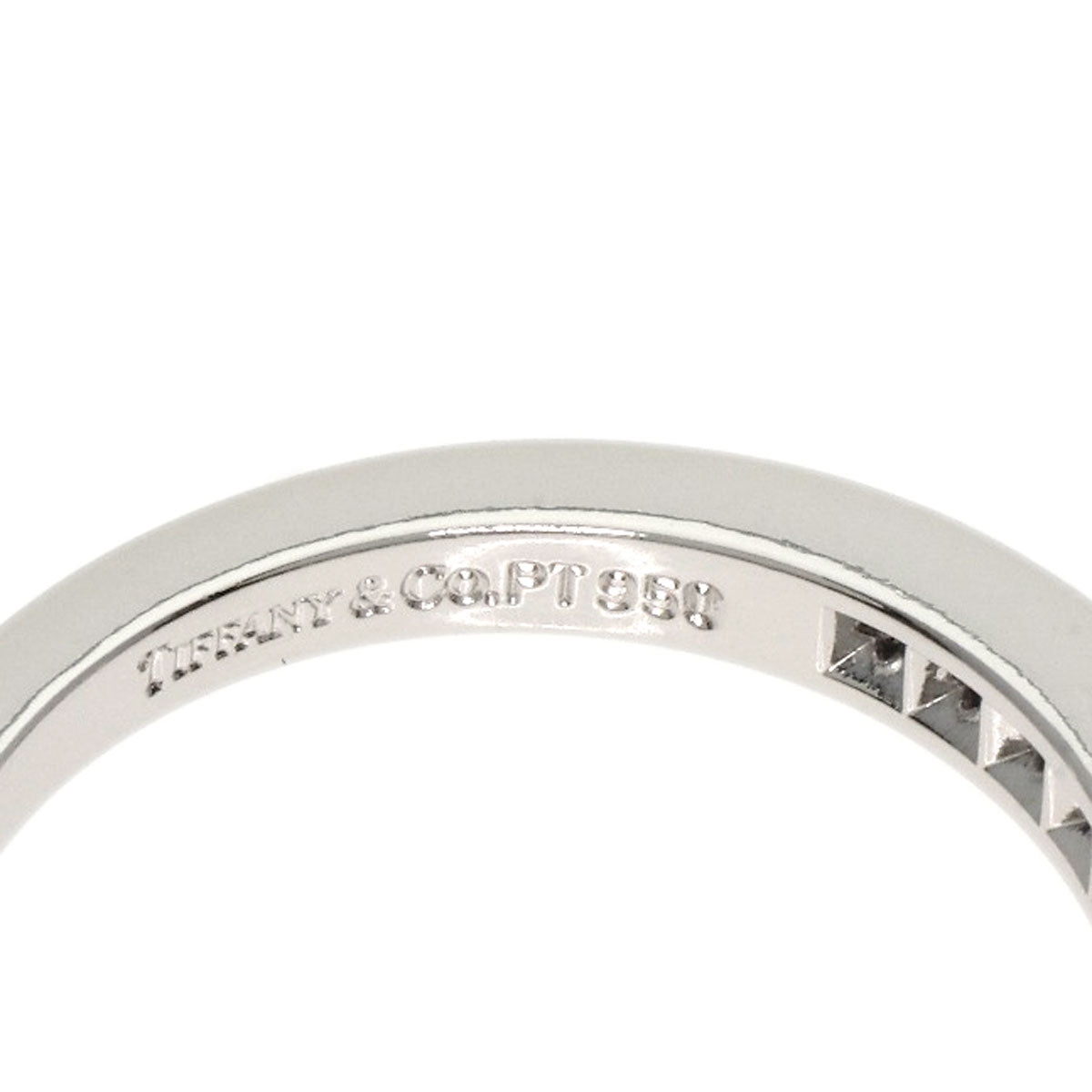 TIFFANY&Co. Half Eternity Diamond Ring Platinum PT950 Ladies [Used]