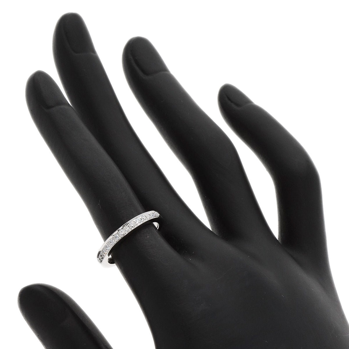 TIFFANY&Co. Half Eternity Diamond Ring Platinum PT950 Ladies [Used]