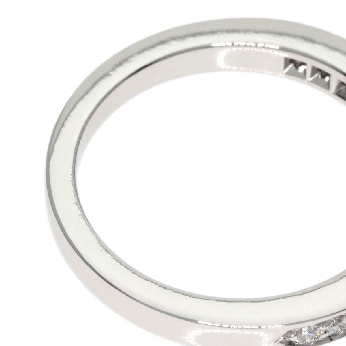 TIFFANY&Co. Half Eternity Diamond Ring Platinum PT950 Ladies [Used]