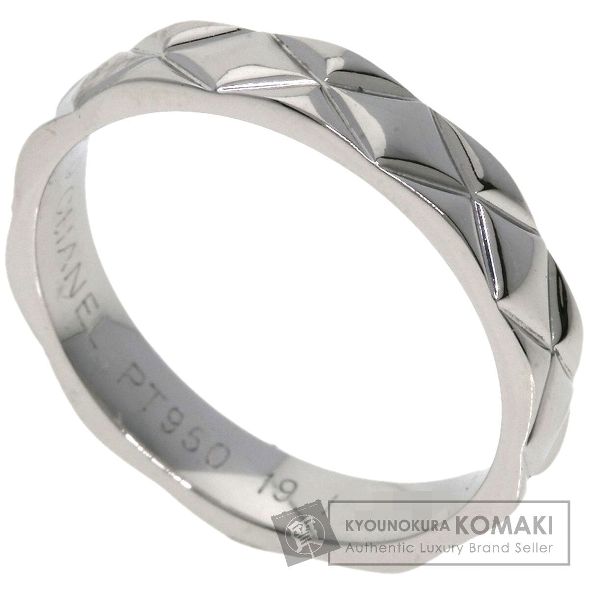CHANEL   Matelasse  #51 Ring  Platinum PT950 Ladies  [’†ŒÃ]