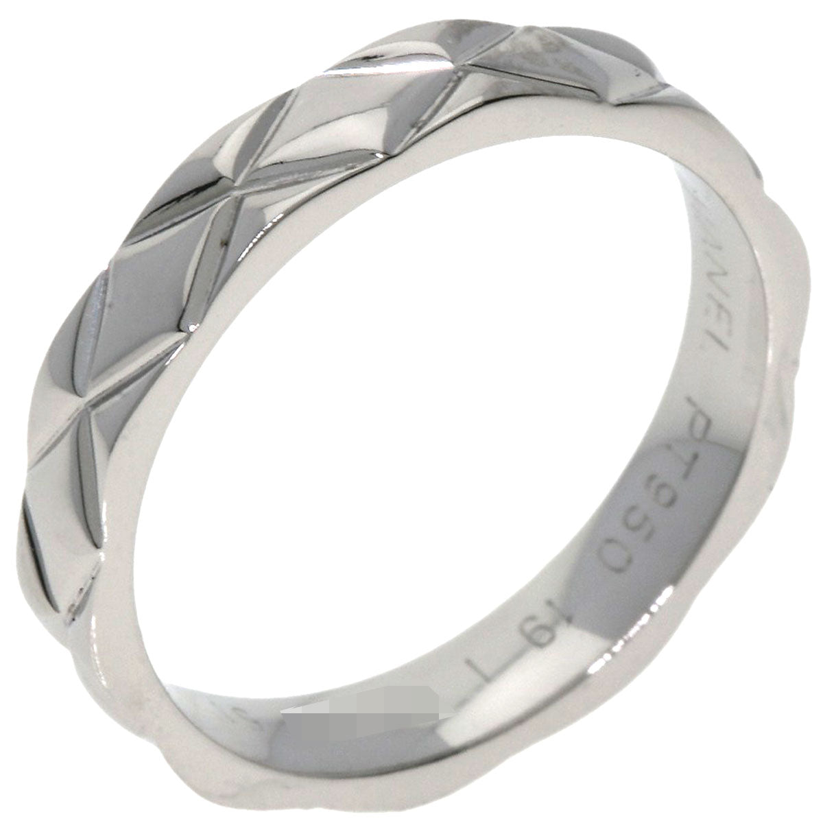 CHANEL   Matelasse  #51 Ring  Platinum PT950 Ladies  [’†ŒÃ]