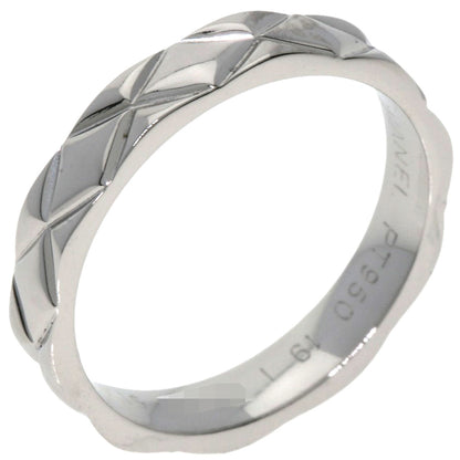 CHANEL   Matelasse  #51 Ring  Platinum PT950 Ladies  [’†ŒÃ]
