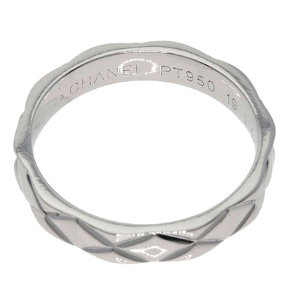CHANEL   Matelasse  #51 Ring  Platinum PT950 Ladies  [’†ŒÃ]