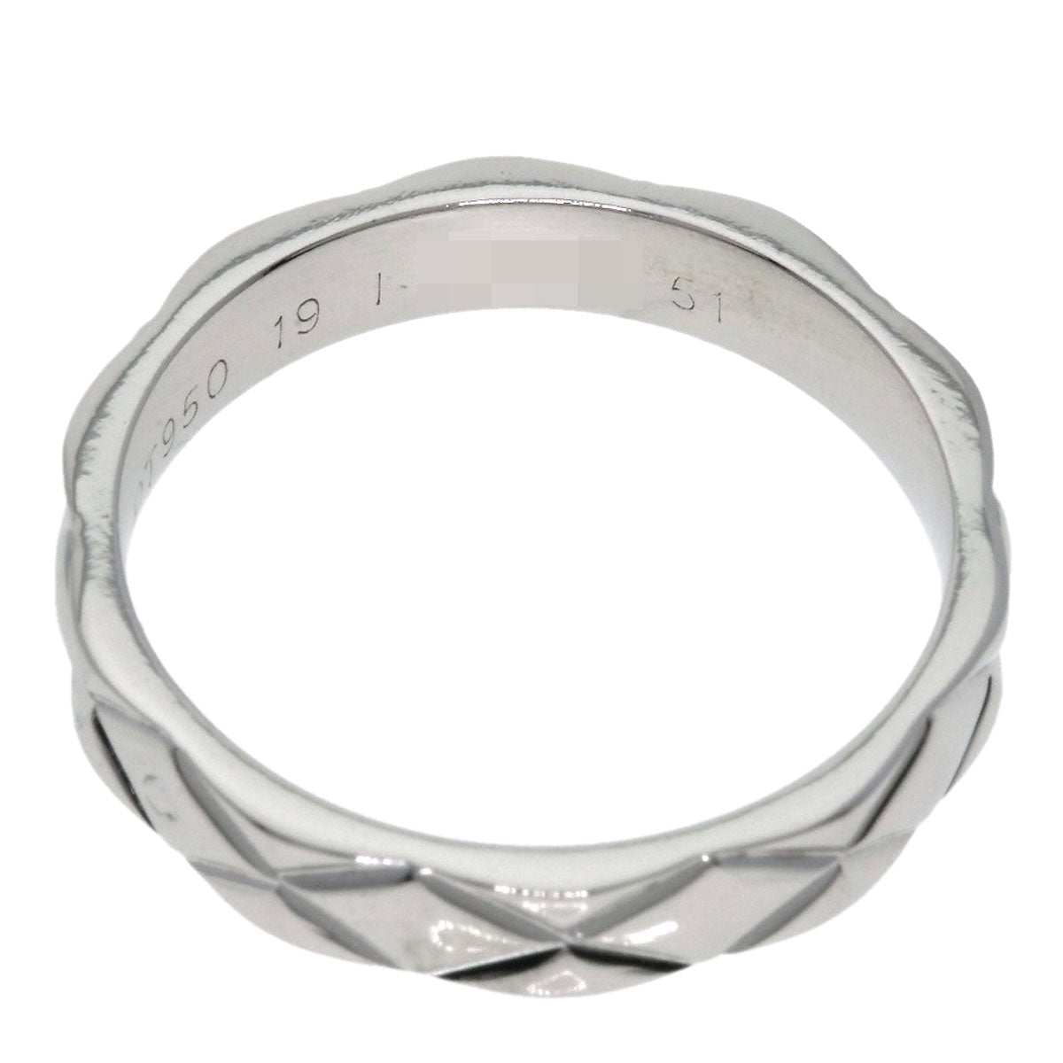 CHANEL   Matelasse  #51 Ring  Platinum PT950 Ladies  [’†ŒÃ]