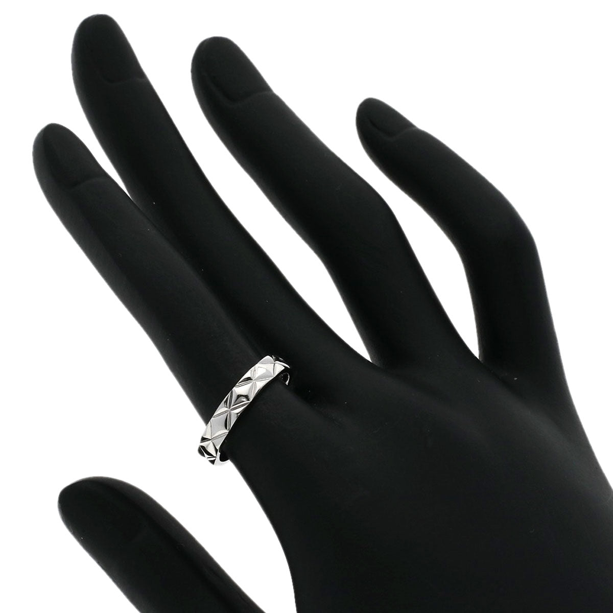 CHANEL   Matelasse  #51 Ring  Platinum PT950 Ladies  [’†ŒÃ]
