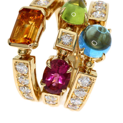 BVLGARI Allegra Multistone Diamond Ring K18 Yellow Gold Ladies [Used]