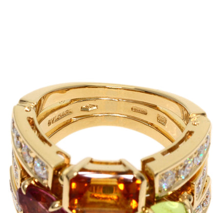 BVLGARI Allegra Multistone Diamond Ring K18 Yellow Gold Ladies [Used]