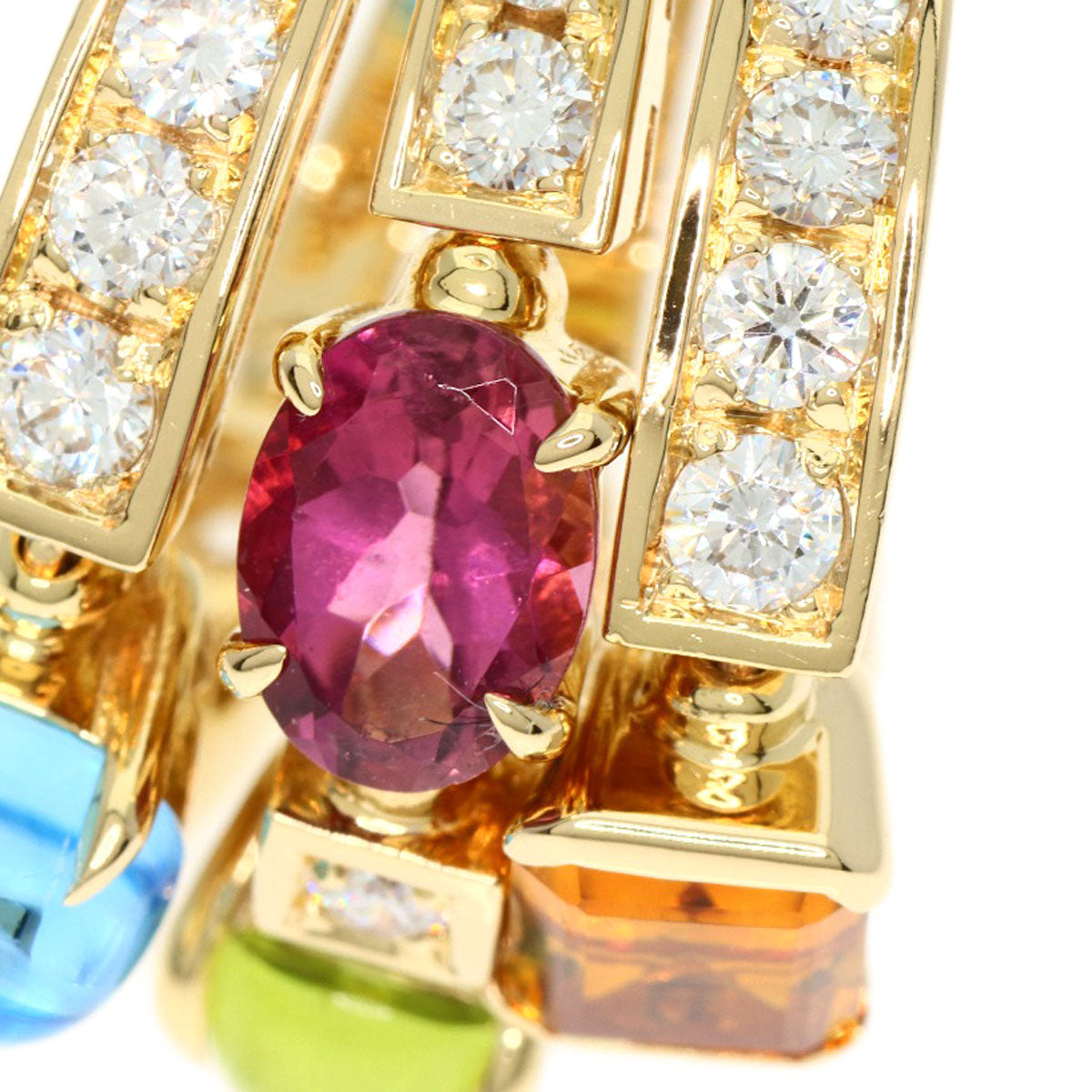 BVLGARI Allegra Multistone Diamond Ring K18 Yellow Gold Ladies [Used]