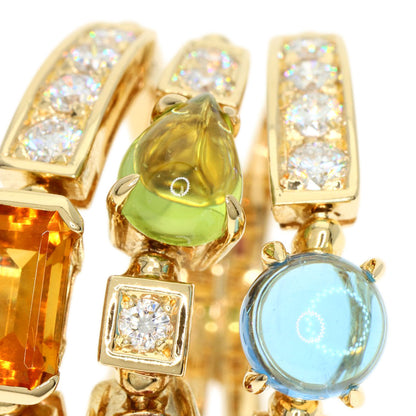 BVLGARI Allegra Multistone Diamond Ring K18 Yellow Gold Ladies [Used]