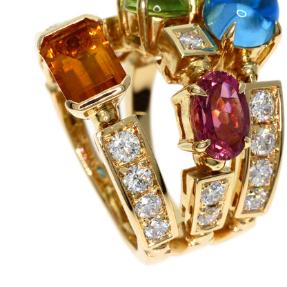 BVLGARI Allegra Multistone Diamond Ring K18 Yellow Gold Ladies [Used]