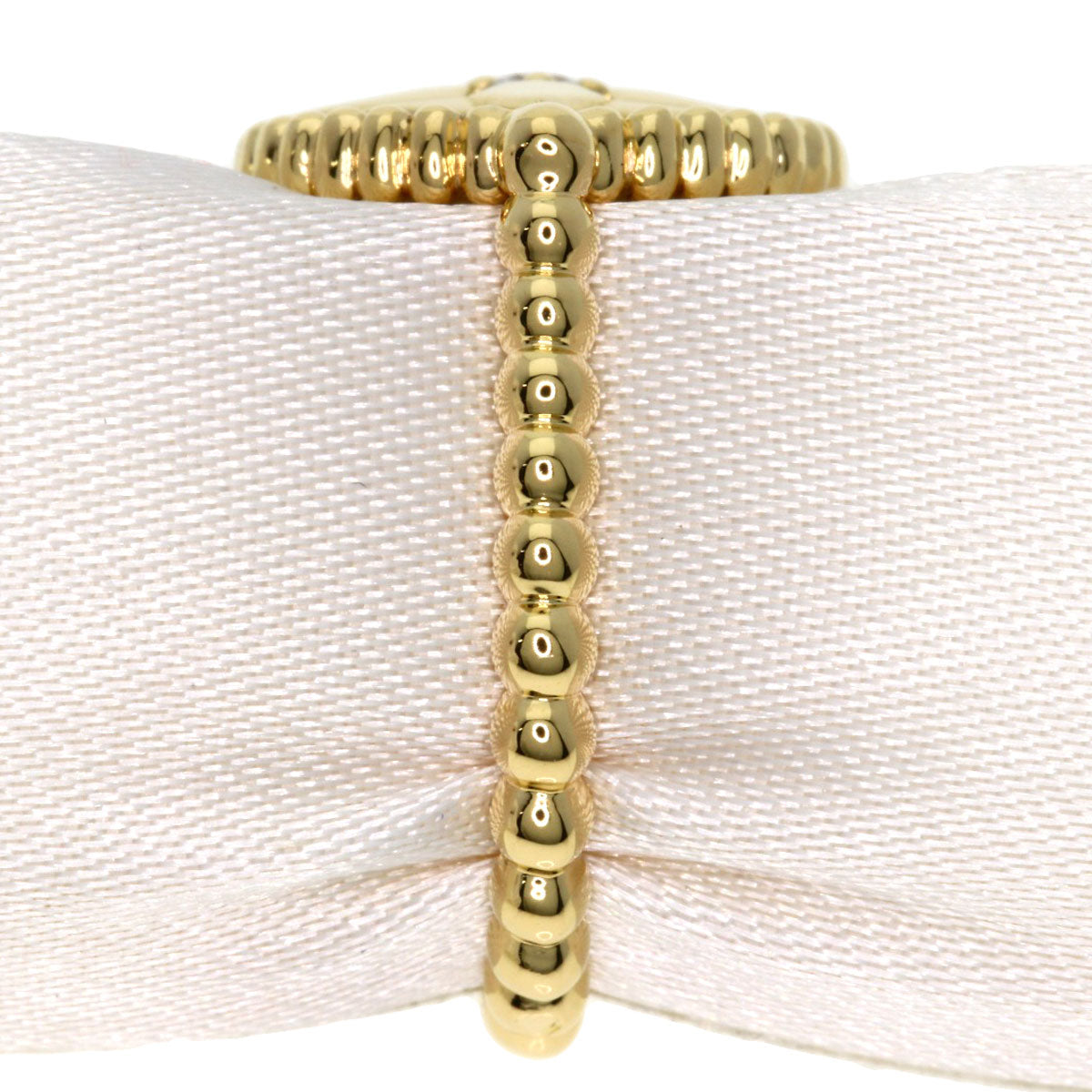 Dior Rose Devane White Shell Diamond #48 Ring K18 Yellow Gold Ladies [Used]