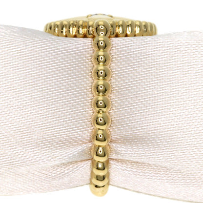 Dior Rose Devane White Shell Diamond #48 Ring K18 Yellow Gold Ladies [Used]