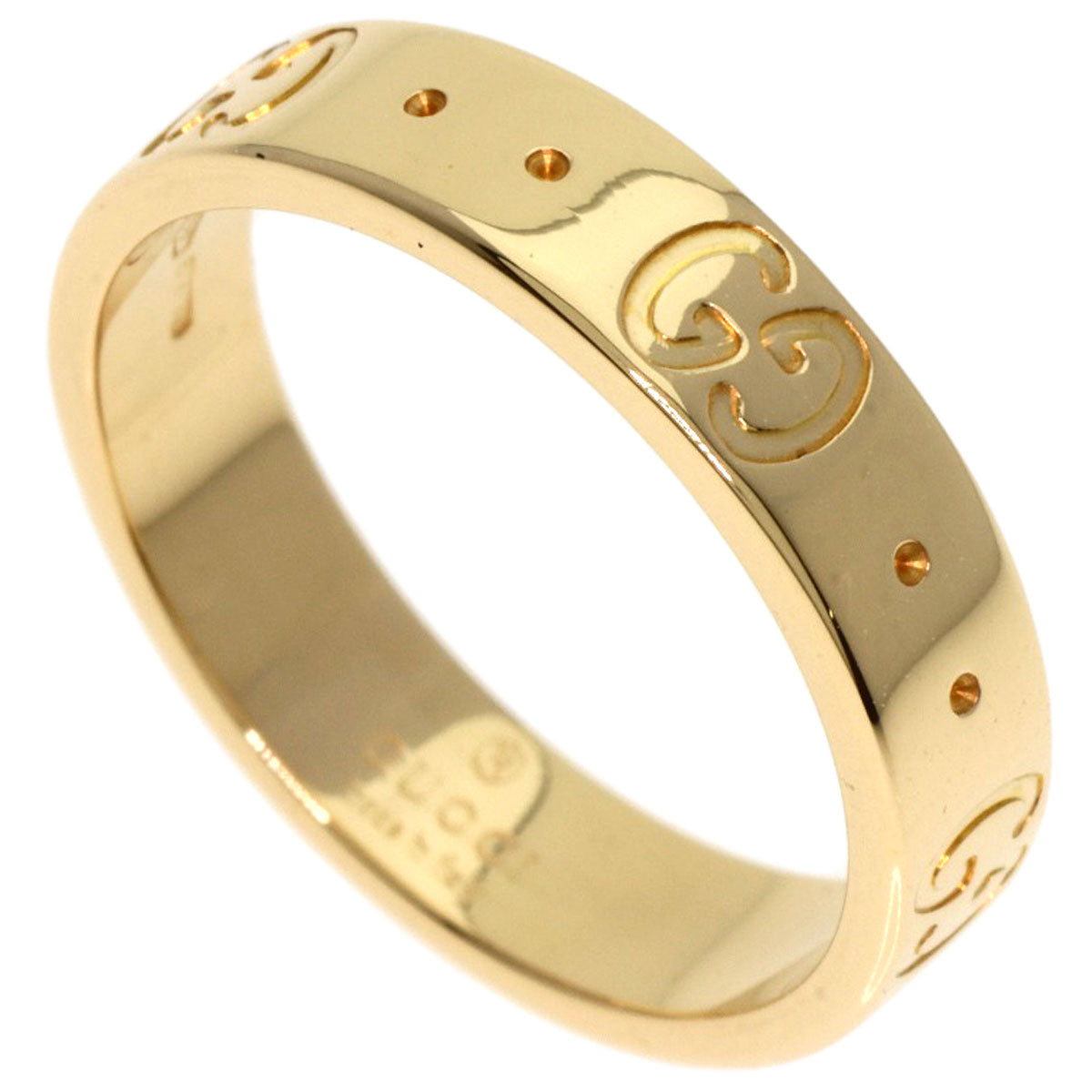 GUCCI Icon # 9 Ring K18 Yellow Gold Ladies [Used]