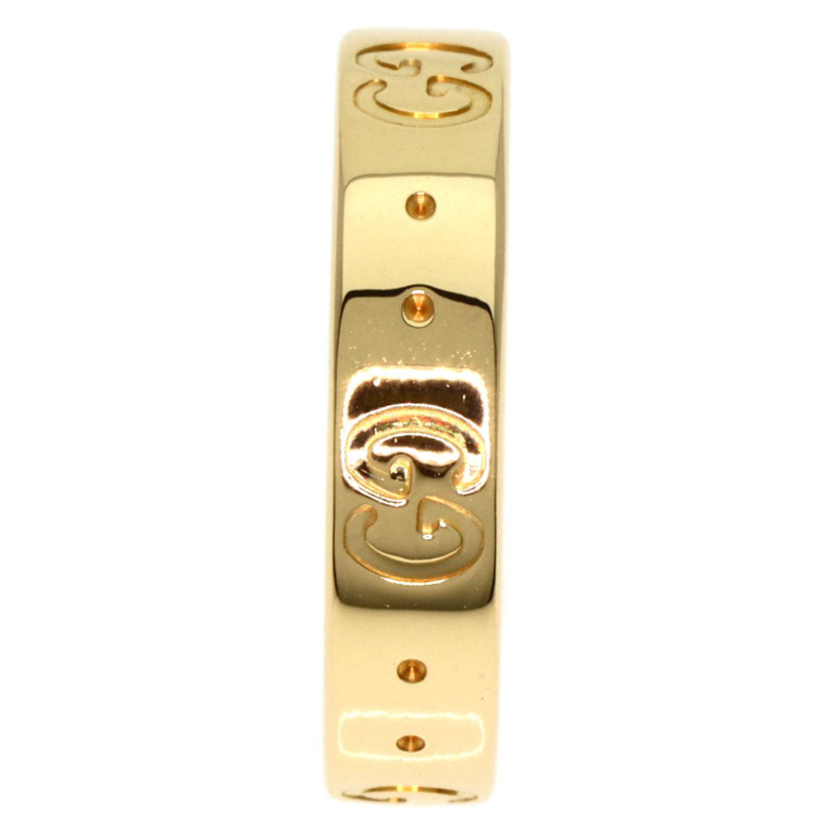 GUCCI Icon # 9 Ring K18 Yellow Gold Ladies [Used]