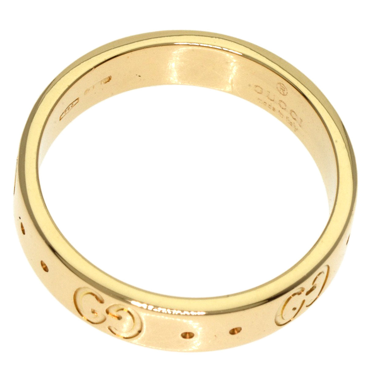 GUCCI Icon # 9 Ring K18 Yellow Gold Ladies [Used]
