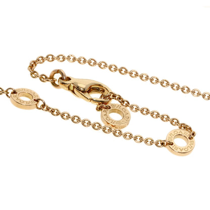 BVLGARI BVLGARI BVLGARI Onyx Shell Diamond Necklace K18 Pink Gold Ladies [Used]