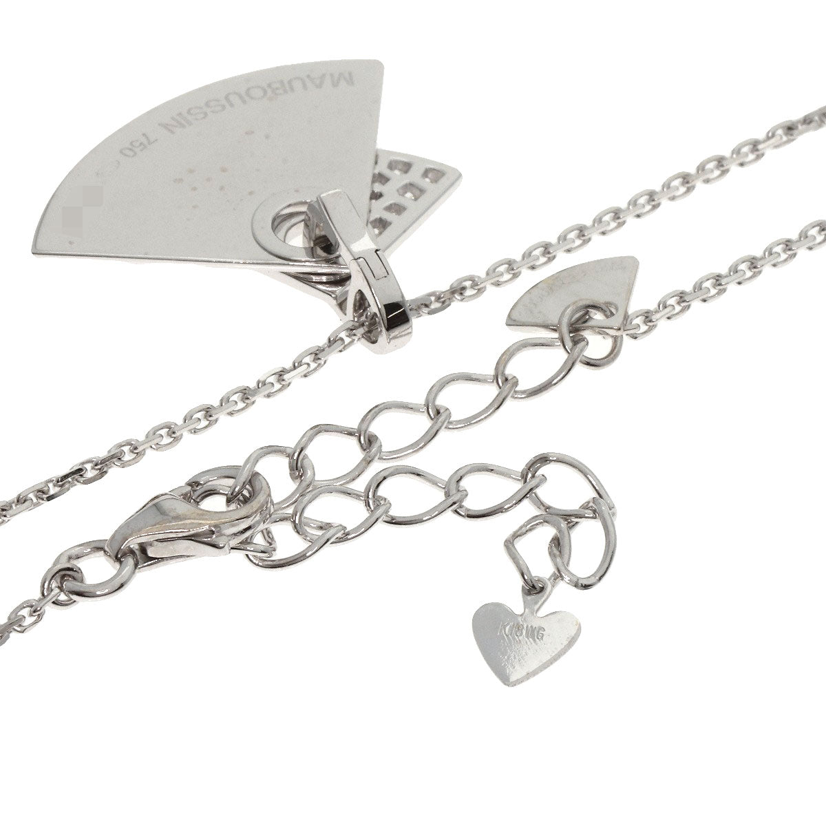 MAUBOUSSIN Diamond Necklace K18 White Gold Ladies [Used]