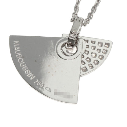 MAUBOUSSIN Diamond Necklace K18 White Gold Ladies [Used]