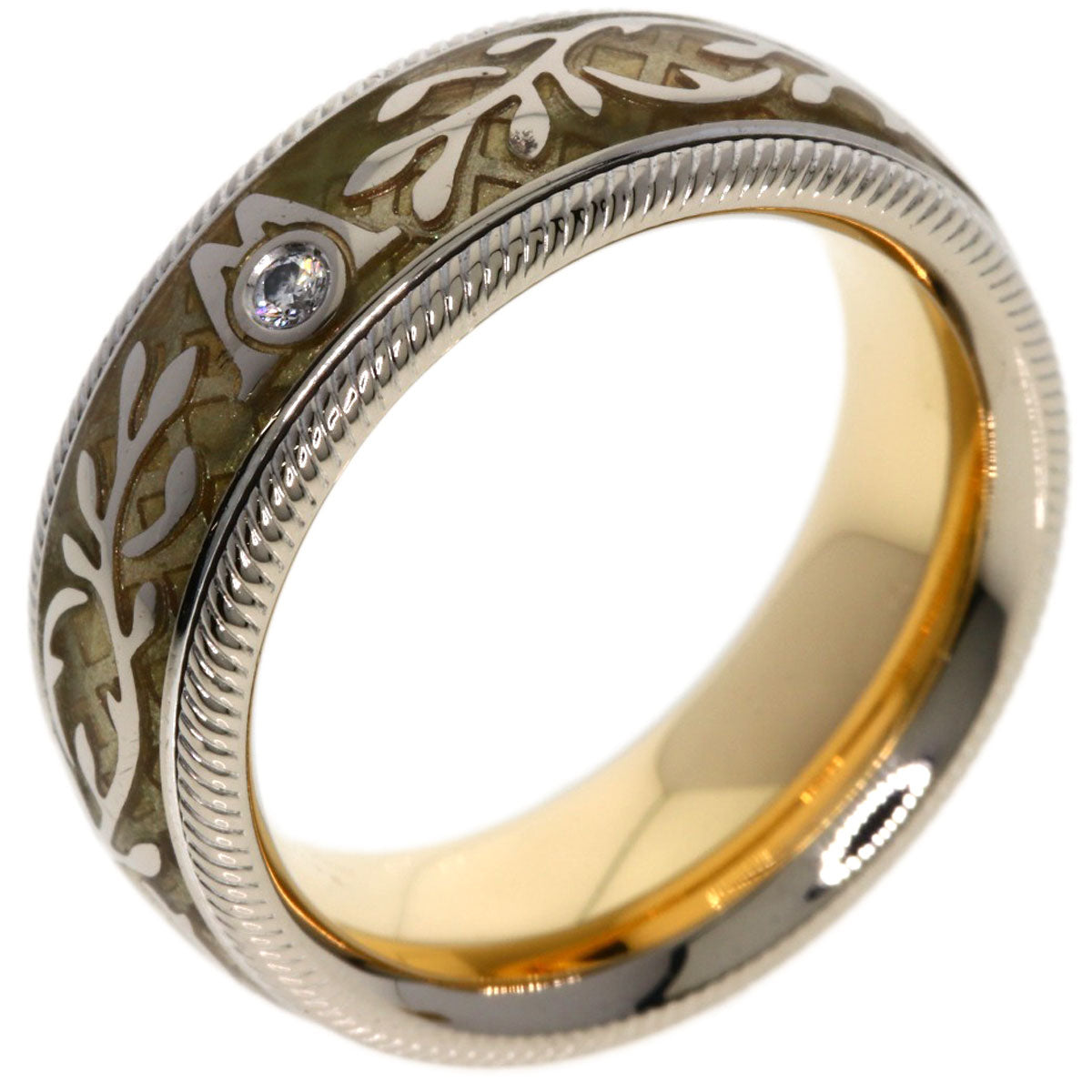 Wellendorff Diamond #48.5 Ring K18 Yellow Gold K18 White Gold 11.7g　Ladies