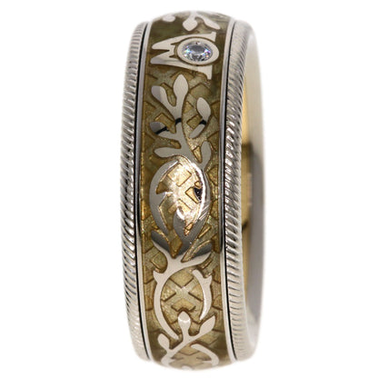 Wellendorff Diamond #48.5 Ring K18 Yellow Gold K18 White Gold 11.7g　Ladies