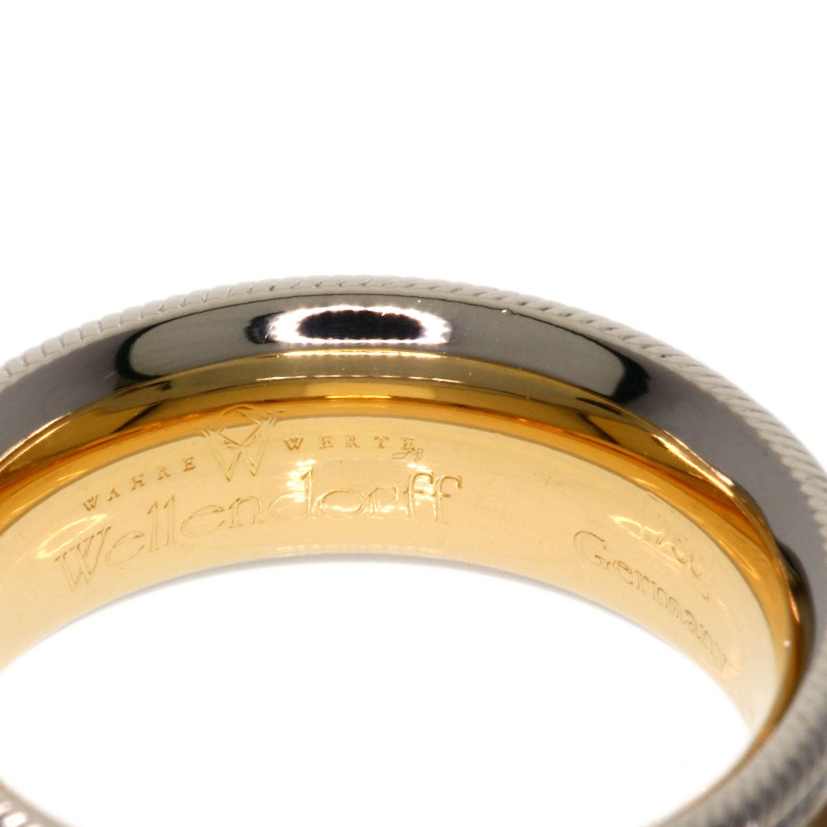 Wellendorff Diamond #48.5 Ring K18 Yellow Gold K18 White Gold 11.7g　Ladies